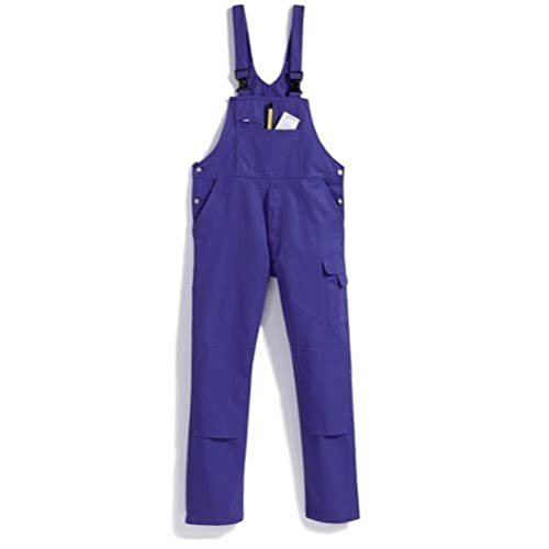 BP Workwear Basic 1482-060-13 Latzhose - Stoffhosenträger mit Gummieinsatz - Taschen für Knieschoner - Reine Baumwolle - Normale Passform - Größe: 64 - Farbe: königsblau von BP