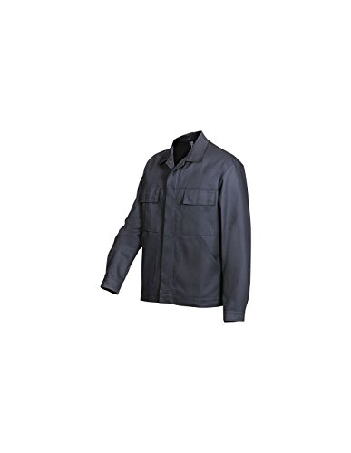 BP Workwear Basic 1485-060-10 Arbeitsjacke - Verdeckte Druckknopfleiste - Reine Baumwolle - Normale Passform - Größe: 44/46 - Farbe: dunkelblau von BP