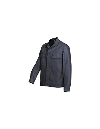 BP Workwear Basic 1485-060-10 Arbeitsjacke - Verdeckte Druckknopfleiste - Reine Baumwolle - Normale Passform - Größe: 56/58 - Farbe: dunkelblau von BP