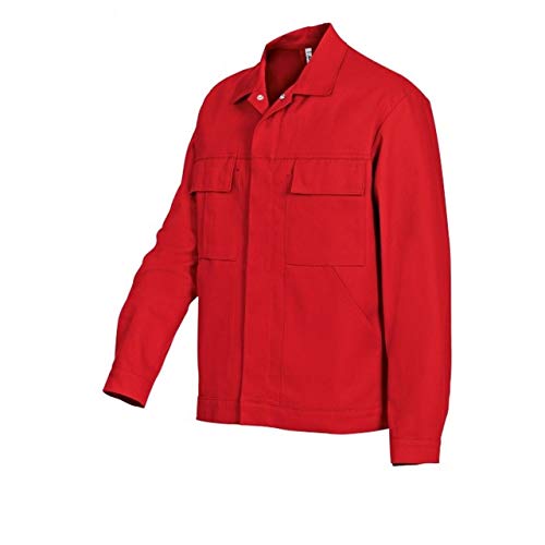 BP Workwear Basic 1485-060-81 Arbeitsjacke - Verdeckte Druckknopfleiste - Reine Baumwolle - Normale Passform - Größe: 98/102 - Farbe: rot BP Workwear Basic 1485-060-81 Arbeitsjacke - Verdeckte Druckknopfleiste - Reine Baumwolle - Normale Passform - Größe: 98/102 - Farbe: rot von BP