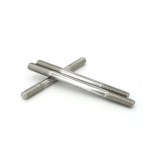 BPABDEITR 1 STÜCKE 304 A2 SS Doppelseitige Gewindestangen M3-M8 35-200mm for Den Industriellen Lebensmittelgebrauch(M5 50mm) von BPABDEITR