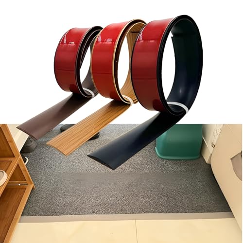 BPABDEITR Boden Tür Streifen Übergang, Selbstklebende Bodenübergangsleiste aus PVC, Mehrfarbig, mehrere Größen(Maple,7.6cm/2.99in) von BPABDEITR