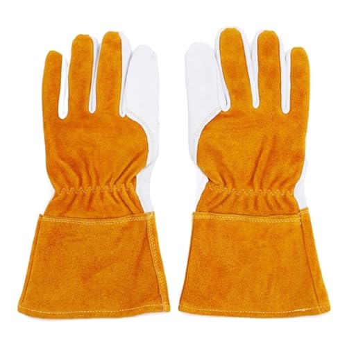 BPABDEITR Gartenarbeit Schweißen Rose Beschneiden Stulpen Handschuhe Gelb Mehrere Größen(Large) von BPABDEITR
