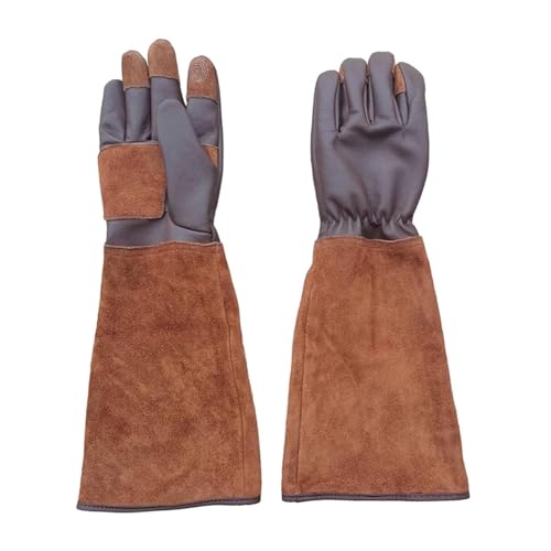 BPABDEITR Gartenhandschuhe, lang, Ellbogen, PU-Leder, mehrere Größen(X-Large) von BPABDEITR