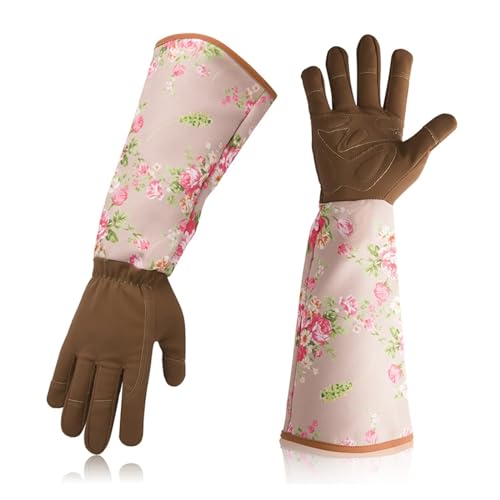 BPABDEITR Langärmlige Gartenhandschuhe Mehrfarbig(Coffee) von BPABDEITR