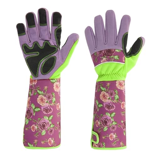 BPABDEITR Langärmlige Gartenhandschuhe Mehrfarbig(Roze) von BPABDEITR