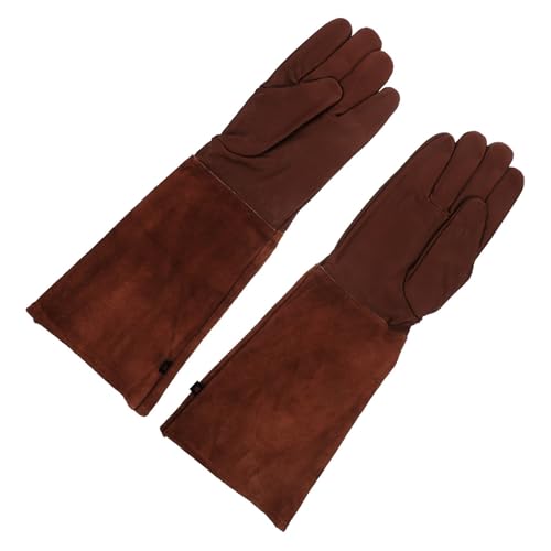 BPABDEITR Lange Rohr-Gartenhandschuhe im Freien for Yard-Arbeits-hellbraune Größe 41x15x1cm von BPABDEITR