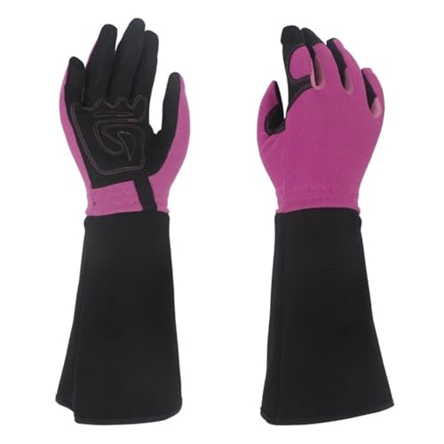 BPABDEITR Männer Frauen Gartenhandschuhe for Rosenschnitt Kaktus Multicolor(Purple) von BPABDEITR
