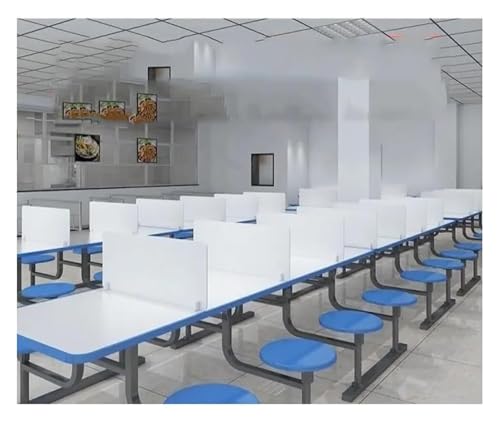 BPABDEITR Schreibtisch-Sichtschutzwand, Klemmbarer Schreibtisch-Sichtschutz, PVC, Weiß, mehrere Größen(30x80CM) von BPABDEITR