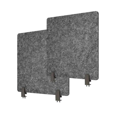 BPABDEITR Schreibtisch-Sichtschutzwand, Schreibtisch-Sichtschutzteiler, 2er-Pack, Grau/Schwarz, 15,752 x 3,62 Zoll(Black) von BPABDEITR