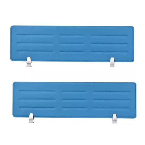 BPABDEITR Schreibtisch-Sichtschutzwand, Sichtschutz for den Schreibtisch, Mehrfarbig, mehrere Größen(Blu,34x138cm) von BPABDEITR