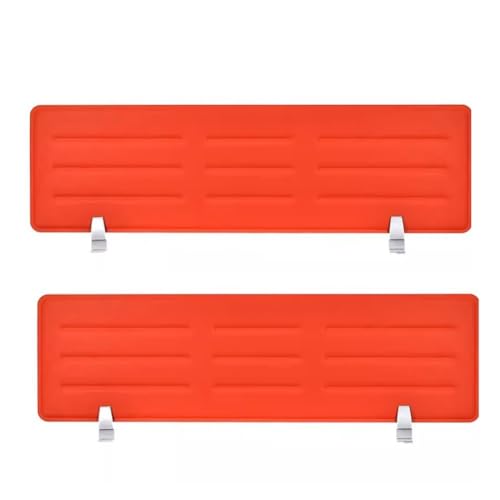 BPABDEITR Schreibtisch-Sichtschutzwand, Sichtschutz for den Schreibtisch, Mehrfarbig, mehrere Größen(Oranje,34x138cm) von BPABDEITR