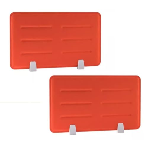 BPABDEITR Schreibtisch-Sichtschutzwand, Sichtschutz for den Schreibtisch, Mehrfarbig, mehrere Größen(Oranje,34x58cm) von BPABDEITR