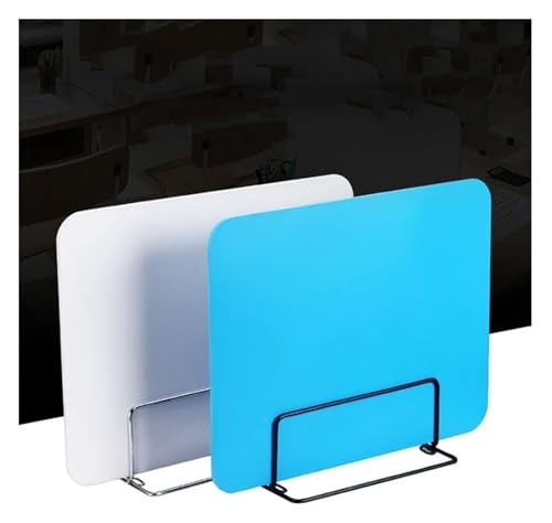 BPABDEITR Schreibtisch-Sichtschutzwand, Sichtschutzteiler for den Schreibtisch, 2er-Pack, Mehrfarbig, mehrere Größen(Bianco,40X60cm) von BPABDEITR