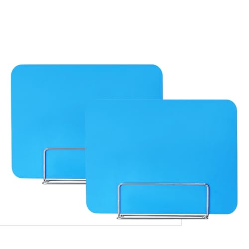 BPABDEITR Schreibtisch-Sichtschutzwand, Sichtschutzteiler for den Schreibtisch, 2er-Pack, Mehrfarbig, mehrere Größen(Blu,40X50cm) von BPABDEITR