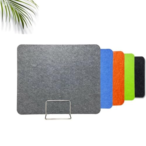 BPABDEITR Schreibtisch-Sichtschutzwand, Sichtschutzteiler for den Schreibtisch, Mehrfarbig, mehrere Größen(Black,40X50CM) von BPABDEITR