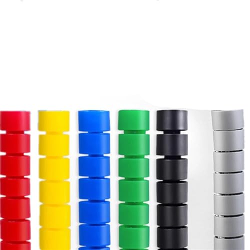 BPABDEITR Silikon-Spiralkabel-Wrap-Organizer-Rohr 1 Meter for 8-25 mm Drähte, mehrfarbig(Black,10mm) von BPABDEITR
