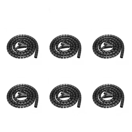 BPABDEITR Spiralkabelwickelrohr 1 Meter x 2,2 cm mehrfarbig(Style B 6pcs) von BPABDEITR
