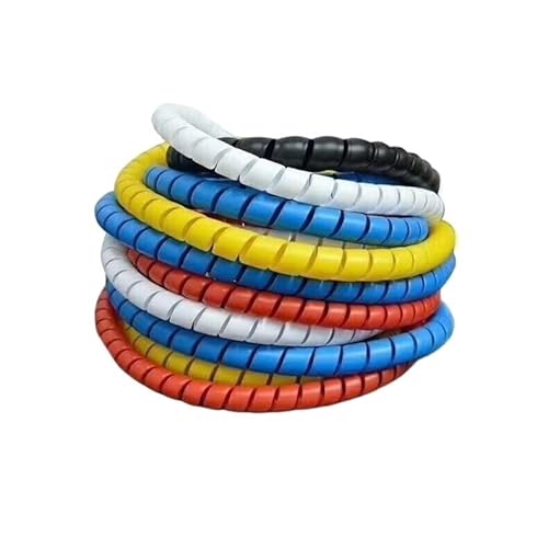 BPABDEITR Spiralwickel-Kabel-Organizer, 2 Meter, 10 mm, mehrfarbig(Rosso) von BPABDEITR