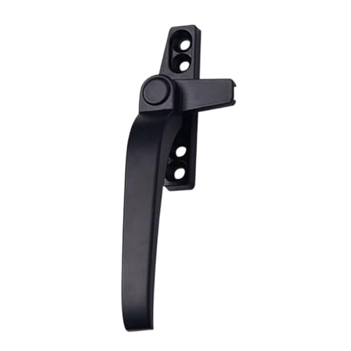 Fenstergriff-Ersatz, Druckknopf-Fenstertürgriff mit Abschließfunktion for die linke oder rechte Hand, mehrfarbige Aluminiumlegierung(Black,Right) von BPABDEITR