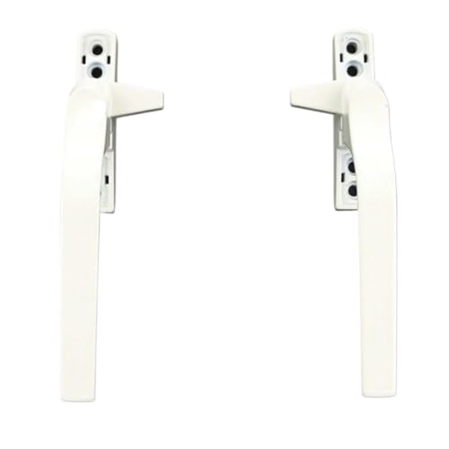 Fenstergriff-Ersatz, Fenstergriff Aluminiumlegierung Weiß Links Rechts Hand Abschließbarer Druckknopf(Left) von BPABDEITR