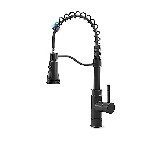 Küchenarmaturen, Ausziehbarer Küchenhahn mit Berührungssensor, mehrfarbig(1116-black) von BPABDEITR