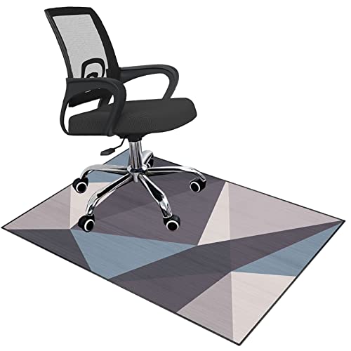 Stuhlmatte für Hartholzboden, Büro Gaming Stuhl Matte for Teppich Hartholz Boden Mehrere Größen Multicolor(D,100 x 140 cm) von BPABDEITR