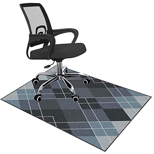 Stuhlmatte für Hartholzboden, Büro Gaming Stuhl Matte for Teppich Hartholz Boden Mehrere Größen Multicolor(F,80 x 120 cm) von BPABDEITR