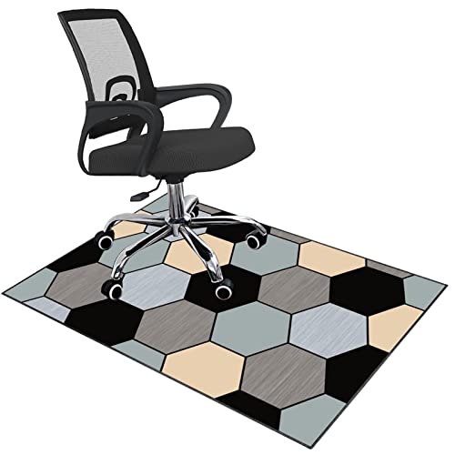 Stuhlmatte für Hartholzboden, Büro Gaming Stuhl Matte for Teppich Hartholz Boden Mehrere Größen Multicolor(H,90 x 140 cm) von BPABDEITR