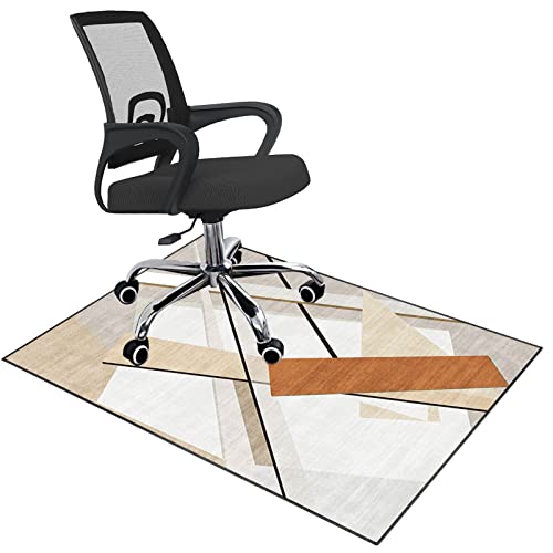 Stuhlmatte für Hartholzboden, Büro Gaming Stuhl Matte for Teppich Hartholz Boden Mehrere Größen Multicolor(I,90 x 140 cm) von BPABDEITR