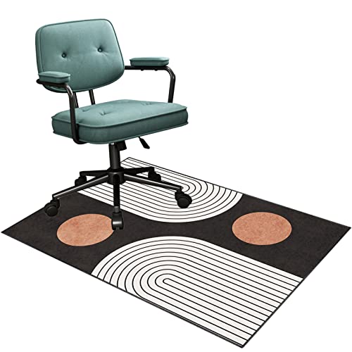 Stuhlmatte für Hartholzboden, Büro- und Gaming-Stuhlmatte, Mehrfarbig, mehrere Größen(F,100 x 120 cm) von BPABDEITR