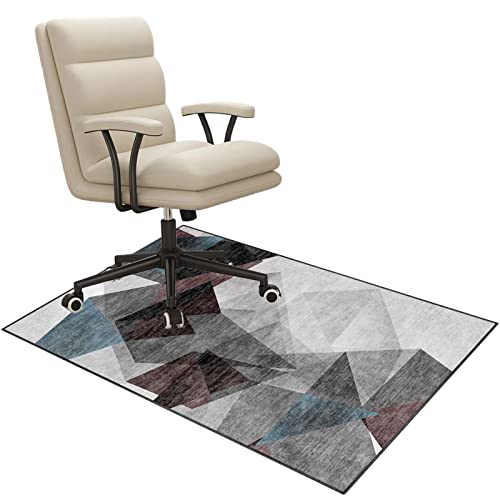 Stuhlmatte für Hartholzboden, Büro- und Gaming-Stuhlmatte for Hartholzfliesen und Teppiche, Mehrfarbig, mehrere Größen(A,140 x 180 cm) von BPABDEITR