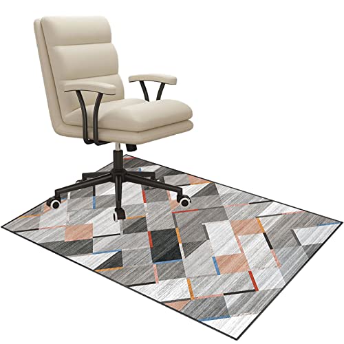 Stuhlmatte für Hartholzboden, Büro- und Heim-Gaming-Stuhlmatte for Hartholzböden und Teppiche, Mehrfarbig, mehrere Größen(F,120 x 160 cm) von BPABDEITR