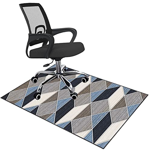 Stuhlmatte für Hartholzboden, Rechteckige Stuhlmatte for Büro-Gaming-Schreibtisch-Computer, Mehrfarbig, mehrere Größen(G,120 x 140 cm) von BPABDEITR