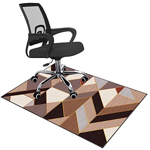 Stuhlmatte für Hartholzboden, Rechteckige Stuhlmatte for Büro-Gaming-Schreibtisch-Computer, Mehrfarbig, mehrere Größen(H,90 x 120 cm) von BPABDEITR