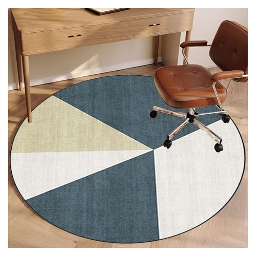 Stuhlmatte für Hartholzboden, Runde Stuhlmatte for Teppich und Hartholzboden, Mehrfarbig, 80–160 cm(A,160 cm) von BPABDEITR