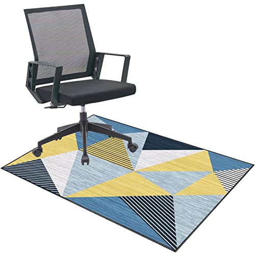 Stuhlmatte für Hartholzboden, Stuhlmatte, Mehrfarbig, mehrere Größen(B,90 x 120 cm) von BPABDEITR