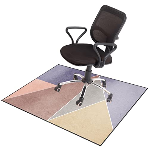 Stuhlmatte für Hartholzboden, Stuhlmatte for Teppiche mit niedrigem und mittlerem Flor und Hartholzböden, Mehrfarbig, mehrere Größen(B,90 x 120 cm) von BPABDEITR