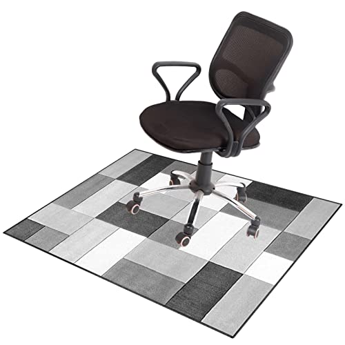 Stuhlmatte für Hartholzboden, Stuhlmatte for Teppiche mit niedrigem und mittlerem Flor und Hartholzböden, Mehrfarbig, mehrere Größen(H,100 x 140 cm) von BPABDEITR