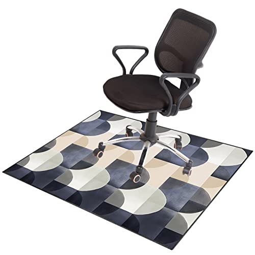 Stuhlmatte für Hartholzboden, Stuhlmatte for Teppiche mit niedrigem und mittlerem Flor und Hartholzböden, Mehrfarbig, mehrere Größen(I,90 x 120 cm) von BPABDEITR