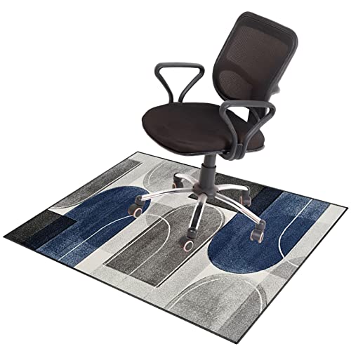 Stuhlmatte für Hartholzboden, Stuhlmatte for Teppiche mit niedrigem und mittlerem Flor und Hartholzböden, Mehrfarbig, mehrere Größen(J,120 x 160 cm) von BPABDEITR