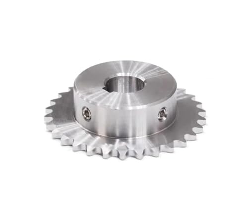 Zahn-Rollen-Kettenrad, Rollenkettenrad 04C, 22–30 Zähne, 6,35 mm Teilung, 304 Edelstahl, Bohrung 8–25 mm(24 Teeth,25mm) von BPABDEITR