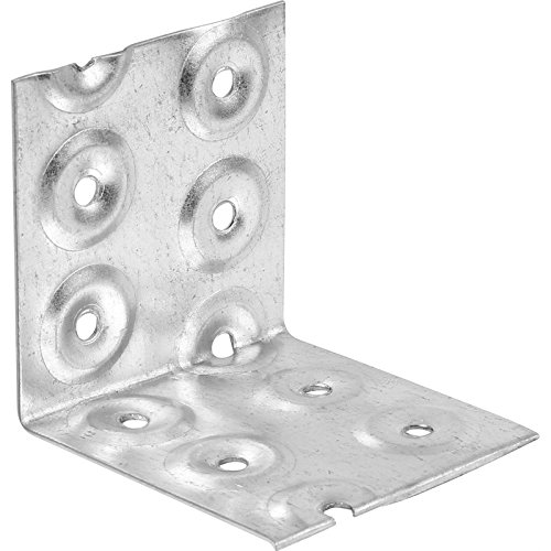 BPC Fixings 10 Stück Nagelplatte Winkelhalterung verzinkt 100mm Länge x 100mm Breite von BPC Fixings