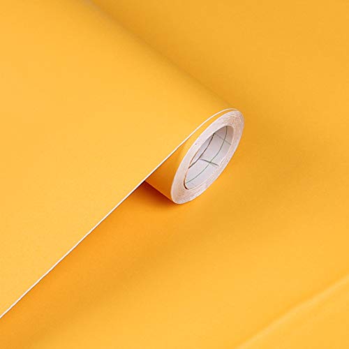 BPILOT Tapete Orange-Gelbe Selbstklebende Tapete Pvc Verdickt Wasserdicht Wohnzimmer Schlafzimmer Renovierung Dekorativer Wandaufkleber von BPILOT