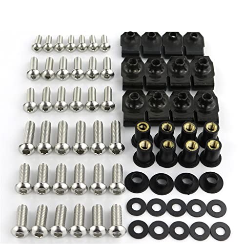 Karosserieschrauben Für Ducati 749 999 2003-2006 2004 2005 Komplettes Komplettes Verkleidungsschrauben-Kit Edelstahl-Blechmuttern Verkleidungsclips Verkleidungskit-Schrauben (Color : Original silver Karosserieschrauben Für Ducati 749 999 2003-2006 2004 2005 Komplettes Komplettes Verkleidungsschrauben-Kit Edelstahl-Blechmuttern Verkleidungsclips Verkleidungskit-Schrauben (Color : Original silver von BPILOT