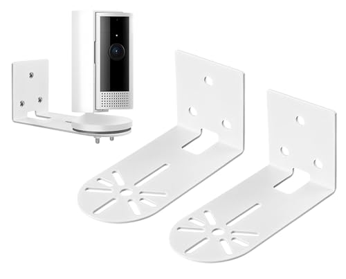 2er-Pack Sicherheitskamera Wandhalterung für Ring Stick Up Cam (Innen/Außen) – Metallhalterung mit Klebe- oder Schraubmontage von BPOPO