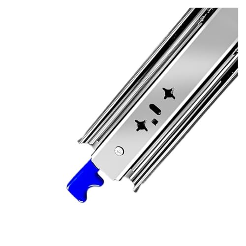 1 Paar 53 mm Schubladenführungen mit Verriegelung – 260 lb Tragkraft, Vollauszug-Kugellagerschienen for Schränke und Wohnmobile(With Lock,10in) von BPQCOFZT