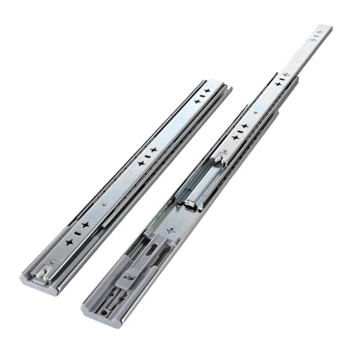 1 Paar robuste 53-mm-Schubladenschienen mit Dämpfungspuffer – Vollauszug-Industrieschienen for Wohnmobile und den Hausgebrauch(600mm) von BPQCOFZT
