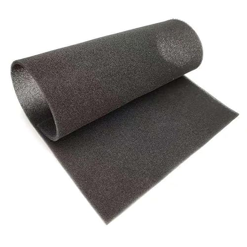1 Stück Aquarium-Filterschaumplatte 1 m x 1 m – schwarzes Bio-Schwammpolster, Teich- und Computer-Staubfilter – anpassbar und wiederverwendbar(35PPI : 5mm Thick) von BPQCOFZT