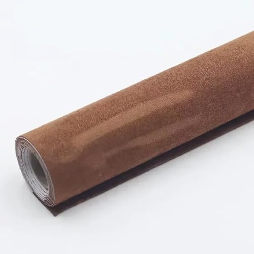 1 Stück elastisches, selbstklebendes Reparaturband aus Wildleder mit Samtgewebe for die Autoinnenausstattung und die Renovierung von Häusern – mehrere verschiedene Größen(Brown,50x150cm) von BPQCOFZT